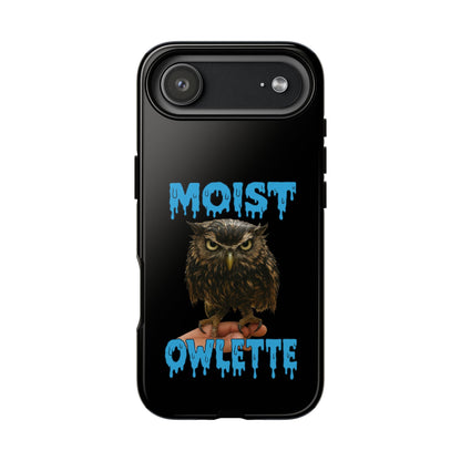 Moist Owlette Phone Case — Funny Owl Graphic Protective Case