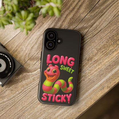 Phone Case — "Long Sweet Sticky" Cute Candy Snake Protective Case