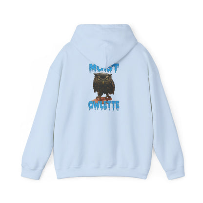 Owl Graphic Hoodie – “Must Owelette” Retro Drip Design