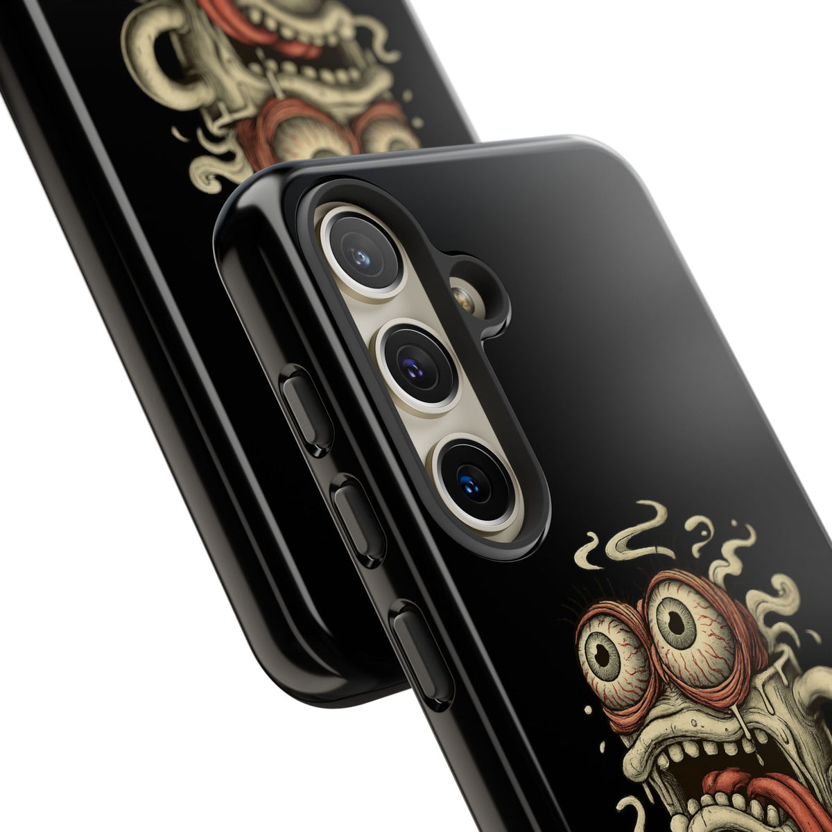 Tough Cases: Retro Hot Coffee Monster Phone Case — Funny 'If Your Mug...' Quote