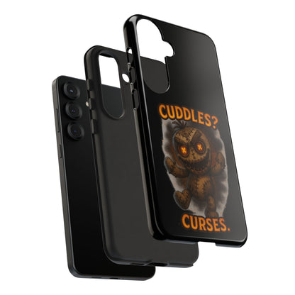 Phone Case — 'Cuddles? Curses.' Voodoo Doll Gothic Protective Case