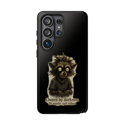 Phone Case — "Chosen by Darkness (Or Maybe Just Rabies)" Cute Creepy Lemur Design