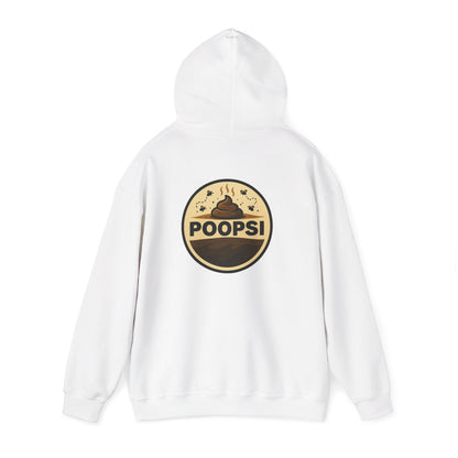Funny 'POOPSI' Logo Hoodie — Retro Poop Emoji Graphic Pullover