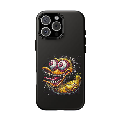 Duck Monster Phone Case — Crazy Cartoon Eye Duck Shock Design Tough Case