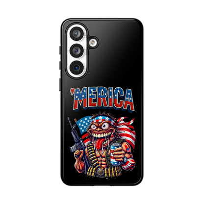 'MERICA Patriotic Phone Case — American Flag Madman Design