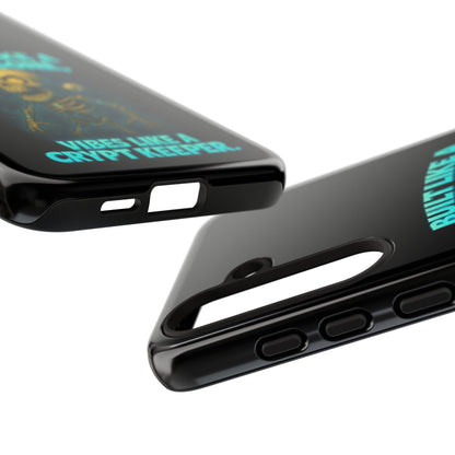 Phone Case — "Built Like a Wishbone, Vibes Like a Crypt Keeper" Skeleton Tough Case