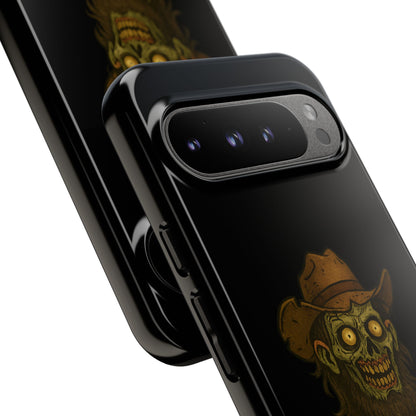 Zombie Cowboy Phone Case — "Ain't No Grave Gonna Hold This Yeehaw" Protective iPhone Cover