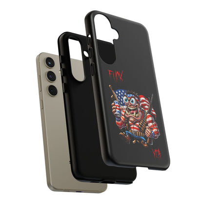 Patriotic Madman Phone Case — 'Funk Yea' USA Flag Tough Case