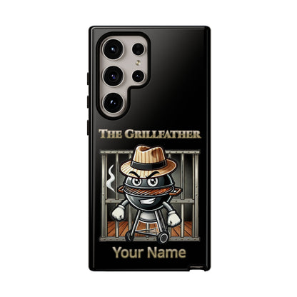 Grillfather Personalized Phone Case — Funny BBQ Smoker Design