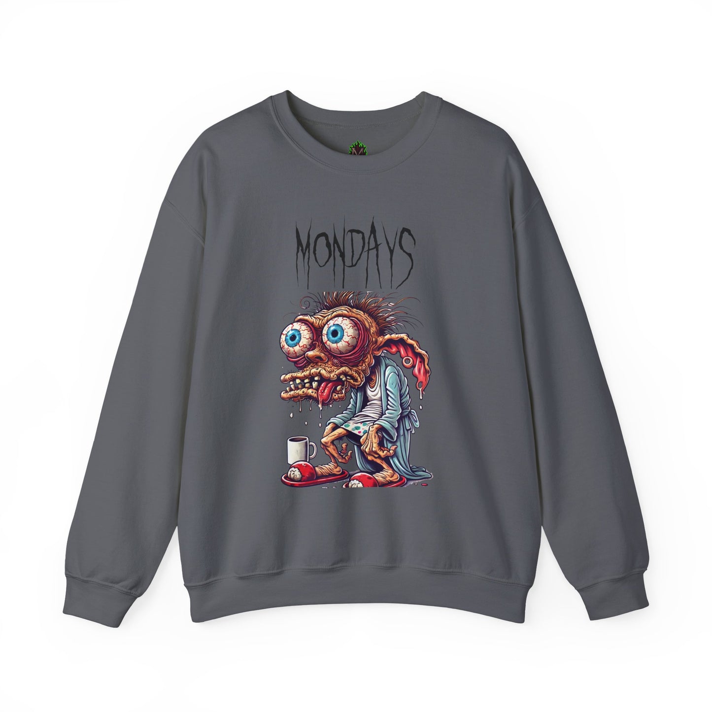 Mondays Zombie Coffee Creature Crewneck Sweatshirt