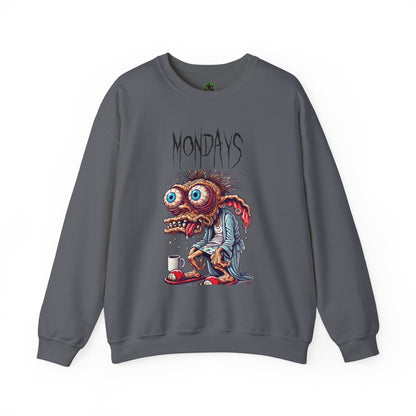 Mondays Zombie Coffee Creature Crewneck Sweatshirt
