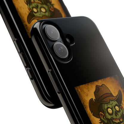 Zombie Cowboy Phone Case — "Ain't No Grave Gonna Hold This Yeehaw" Protective iPhone Cover