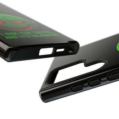 Phone Case — Green Smiley 'I See The Truth... And It's Hilarious' Protective Cover