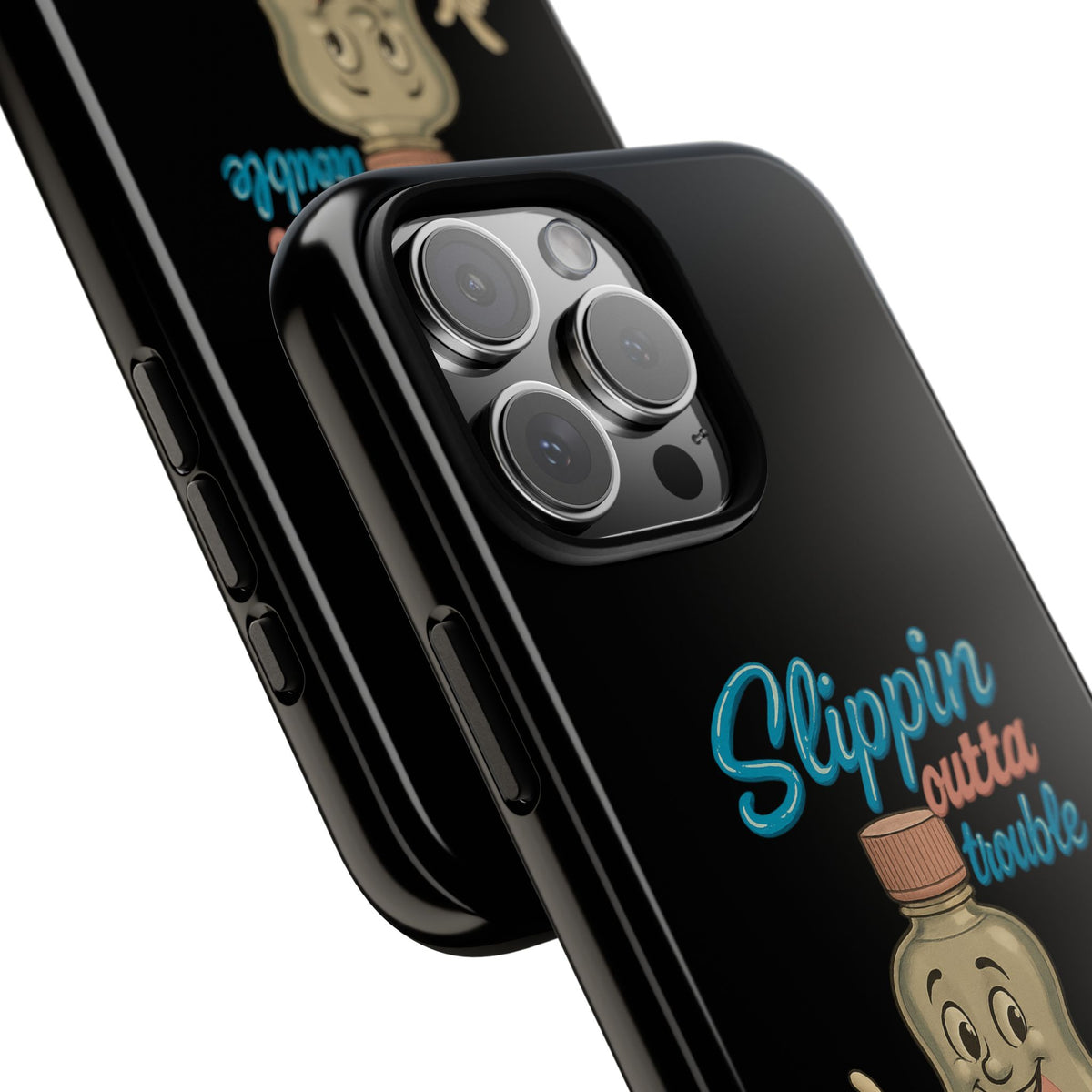 Phone Case — Retro 'Slippin Outta Trouble' Baby Bottle Design