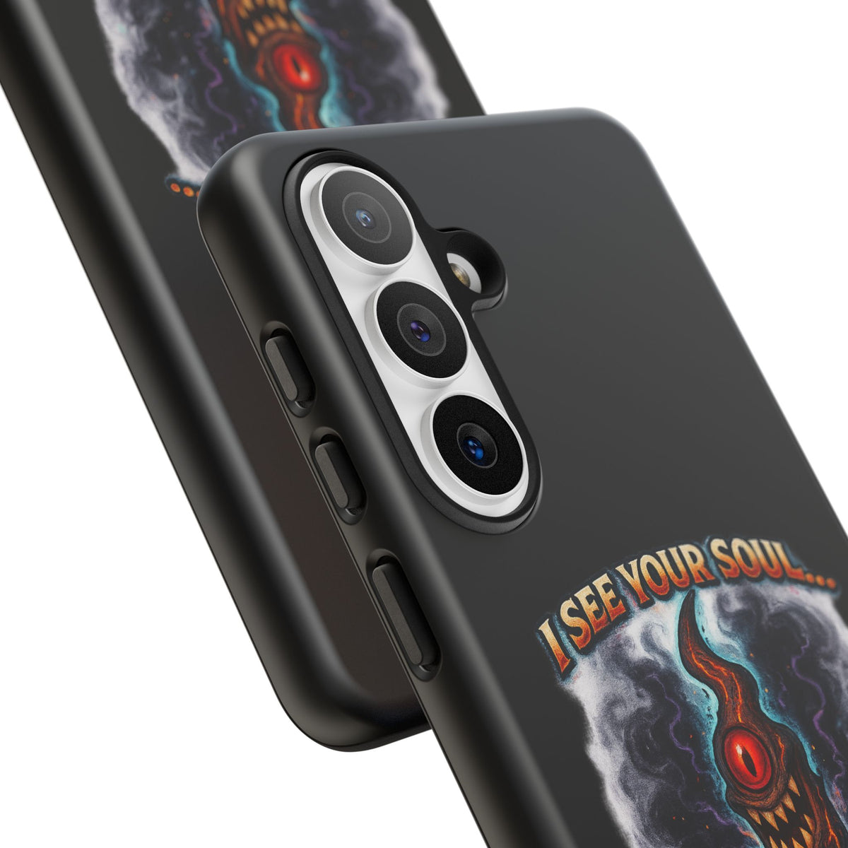 Phone Case — "I See Your Soul and It’s Disappointing" Dark Horror Graphic