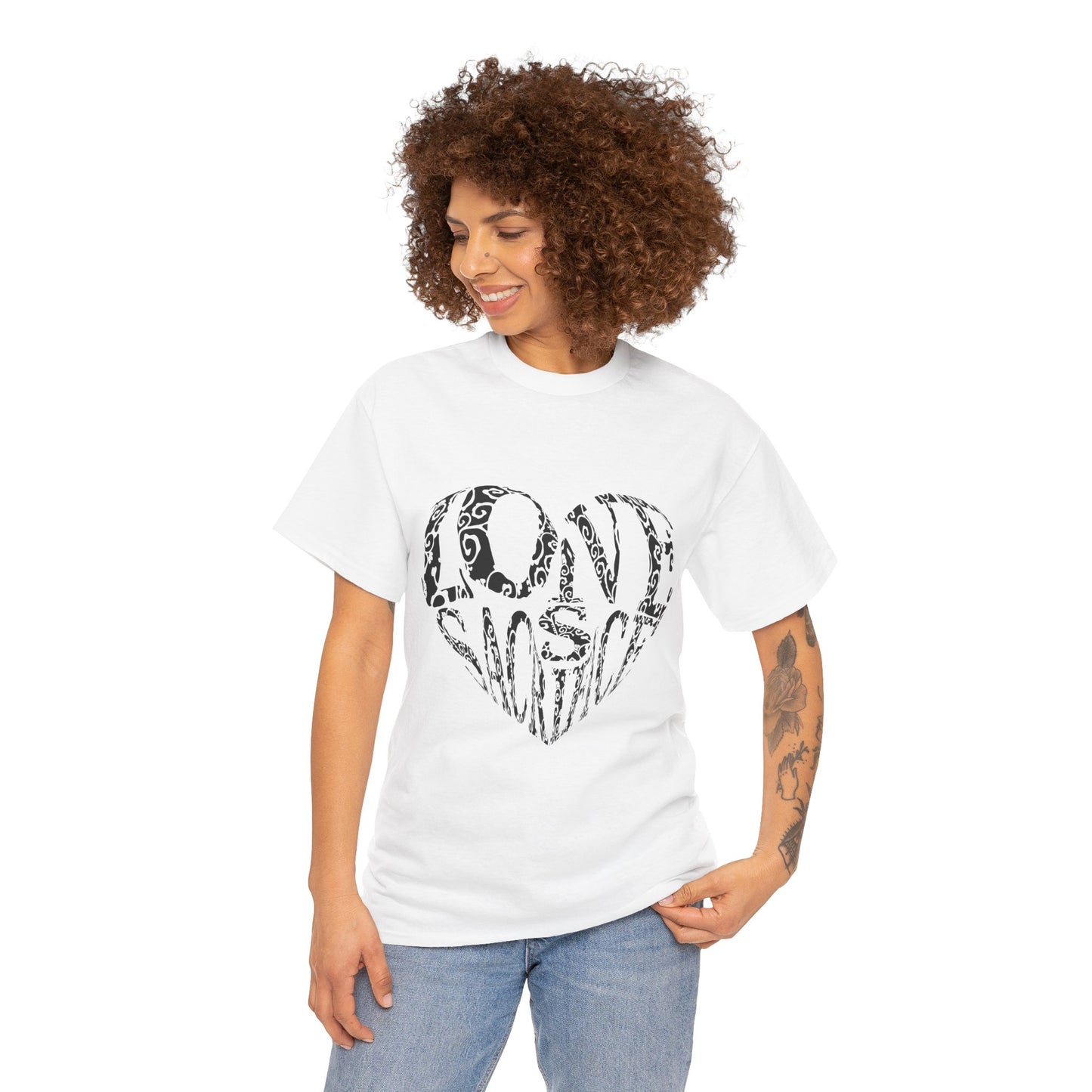 "Love" Artistic Heart T-Shirt