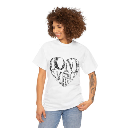 "Love" Artistic Heart T-Shirt