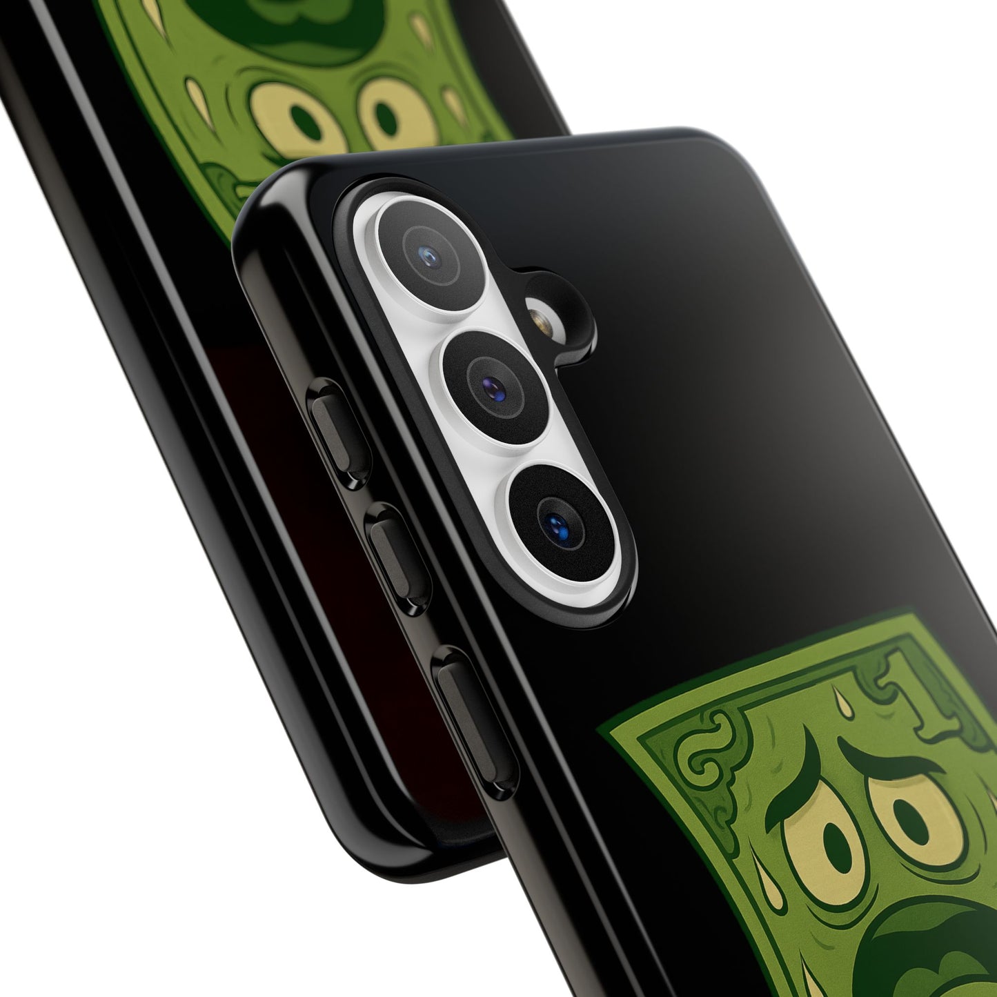 Phone Case — Funny Traumatized Dollar Bill Design ("I'm not dirty, I'm just traumatized")