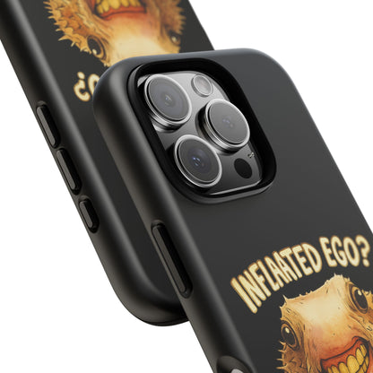 Phone Case — "Inflated Ego? Nah, It's Just Anxiety" Funny Pufferfish Design