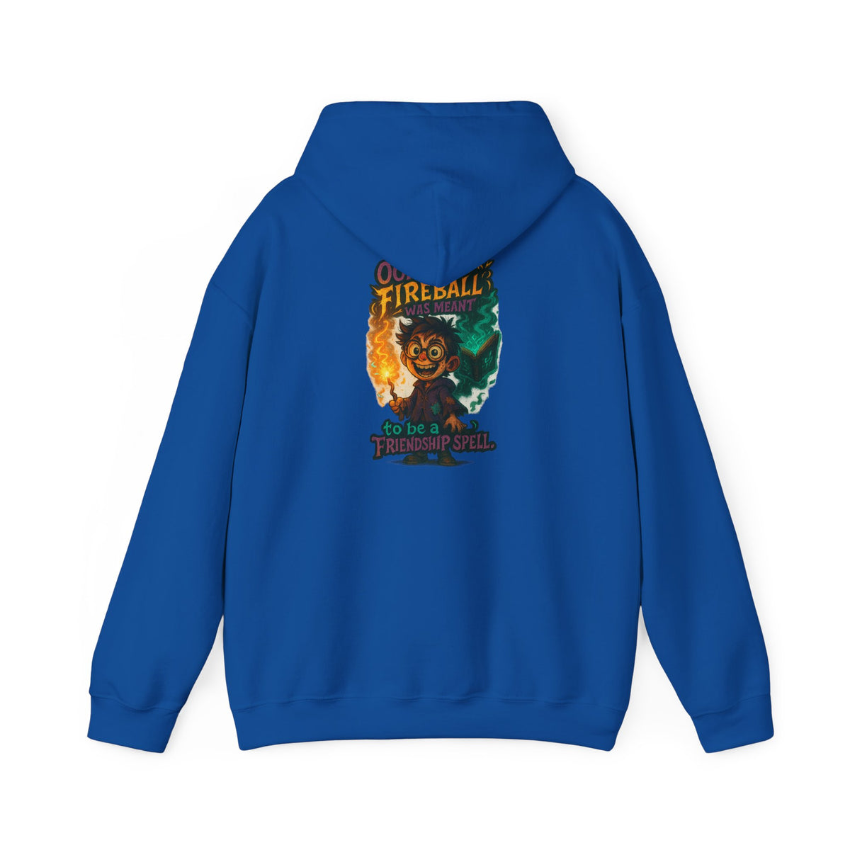 Fireball Demon Hoodie — Fiery Illustration Sweatshirt