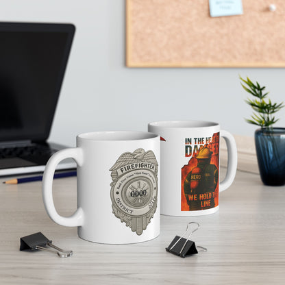 In the Heat of Danger – Firefighter Tribute Mug