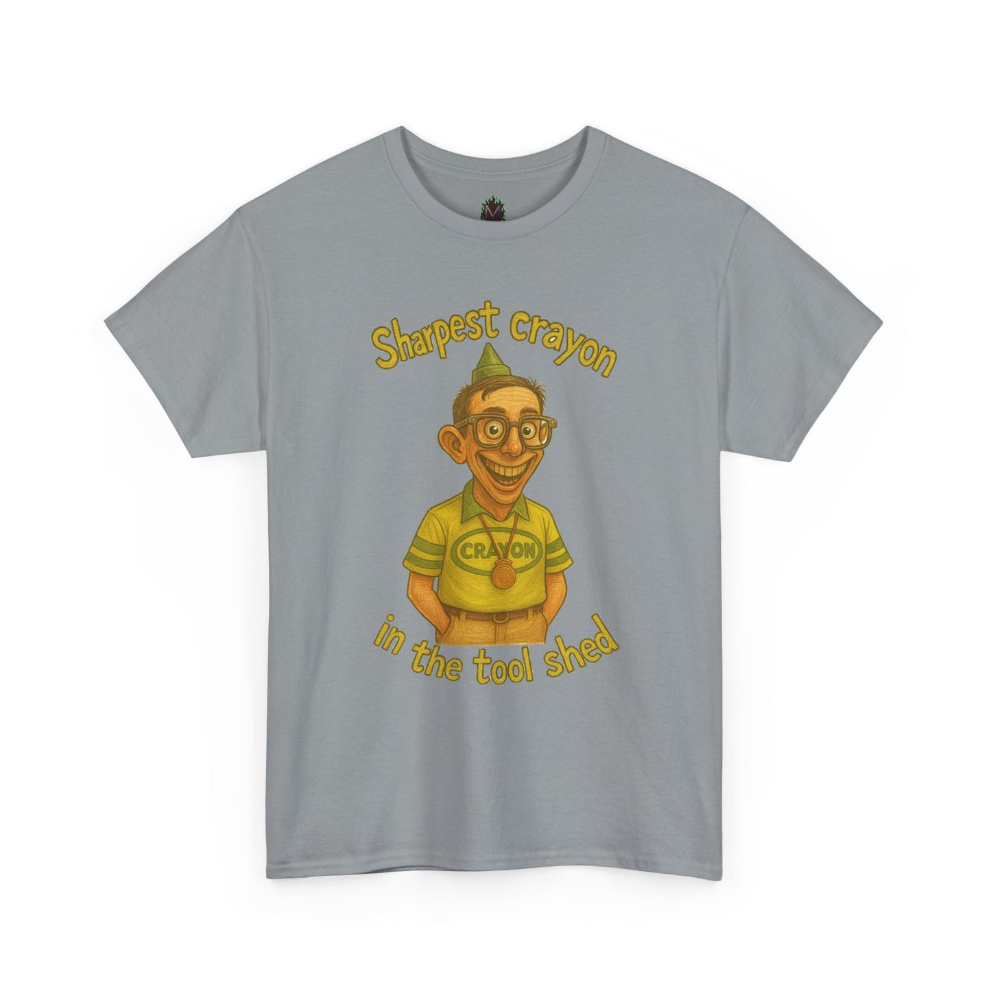 Sharpest Crayon in the Tool Shed T-Shirt | Funny Retro Character Tee