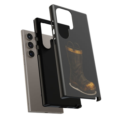Vintage Fire Boot Phone Case — Rugged Protective iPhone Cover