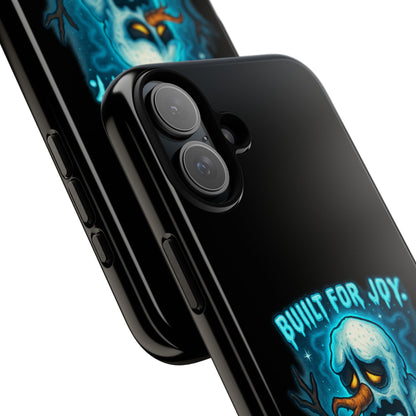 Phone Case — 'Built for Joy, Melting in Sorrow' Blue Melting Snowman Protective Case
