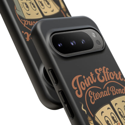 Phone Case — "Joint Effort Eternal Bond" Retro Cannabis Matchstick Design
