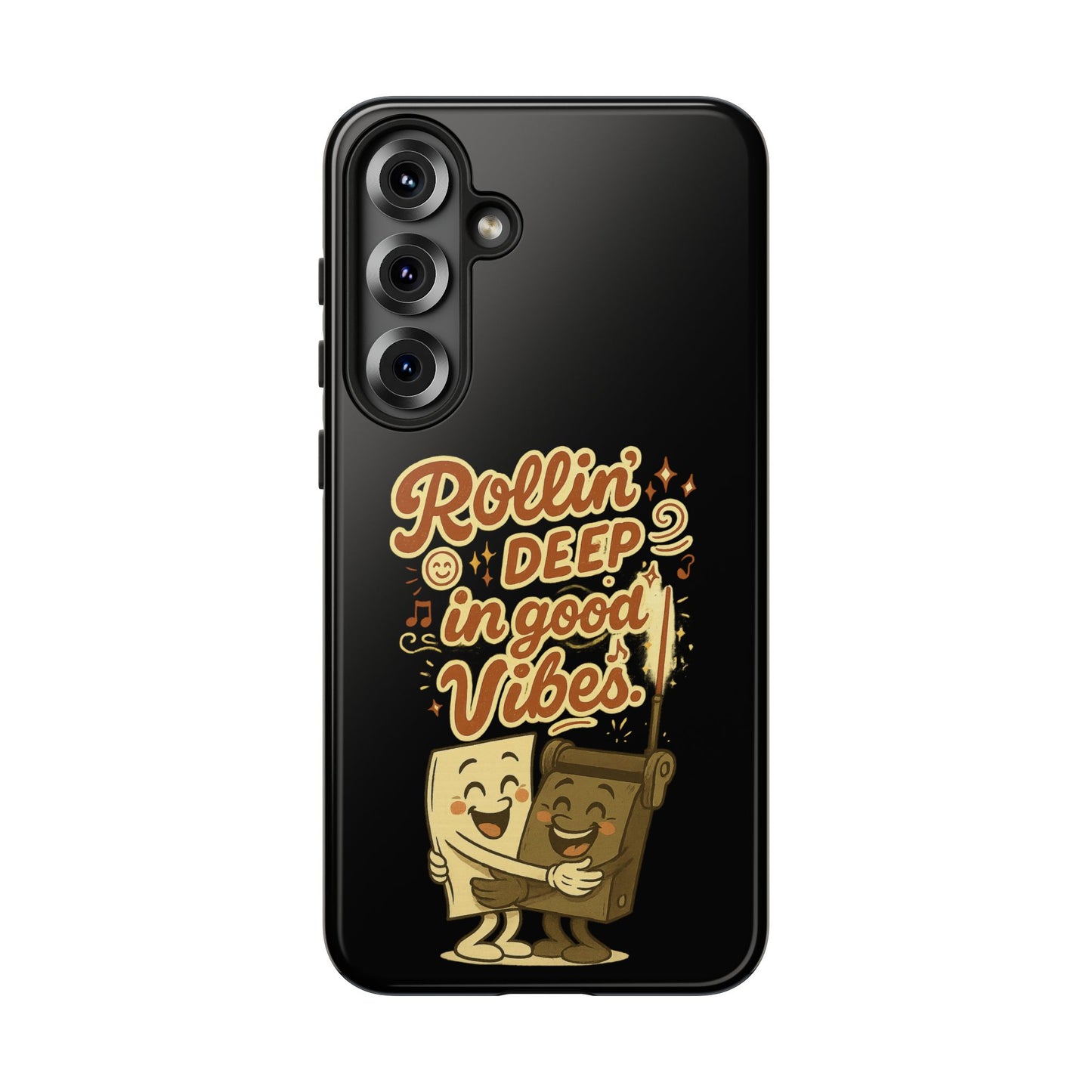 Phone Case — "Rollin' Deep in Good Vibes" Cartoon Retro Design