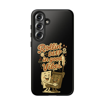 Phone Case — "Rollin' Deep in Good Vibes" Cartoon Retro Design