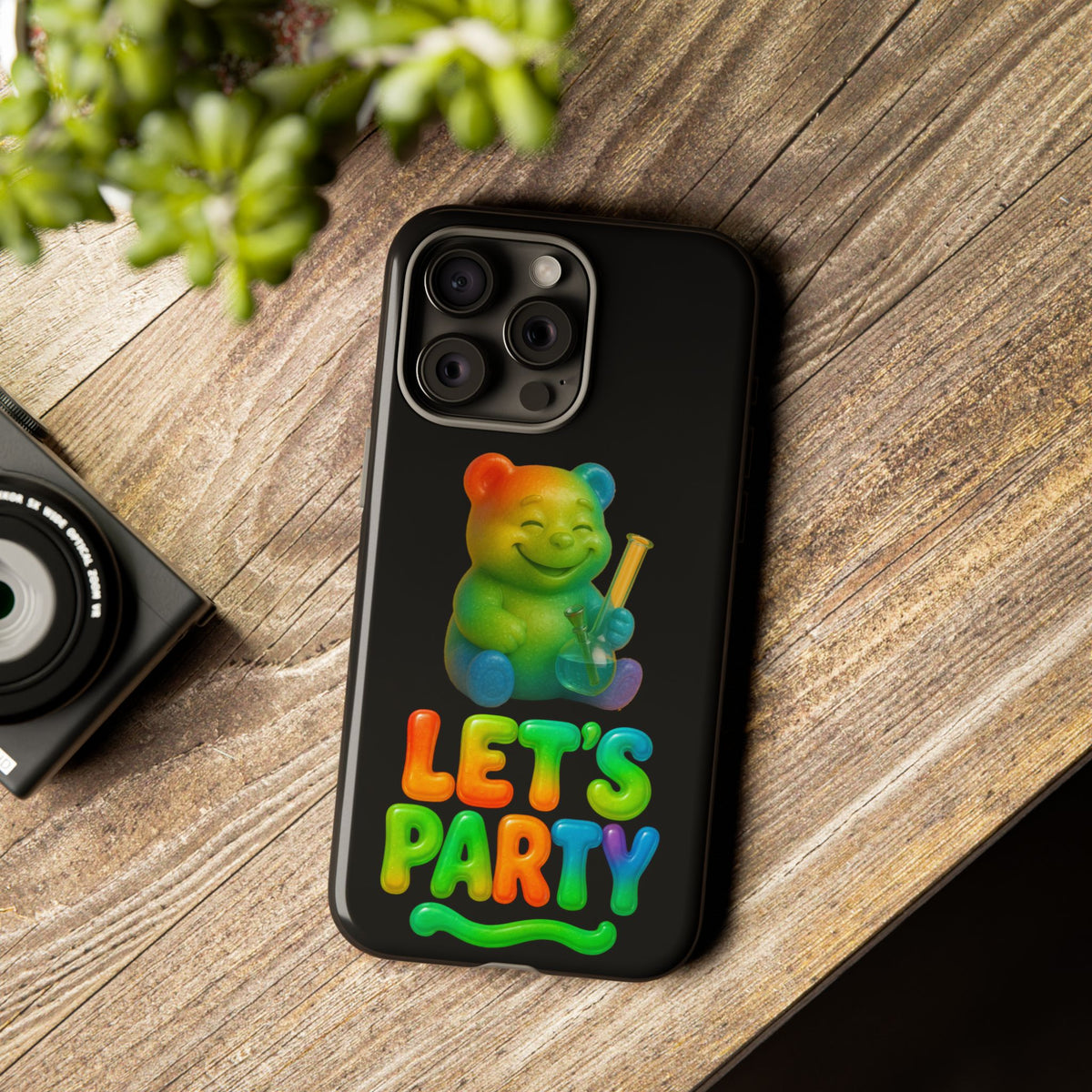 Let's Party Rainbow Bear Phone Case