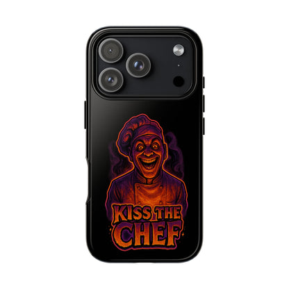 Phone Case — "Kiss the Chef" Neon Horror Chef Design