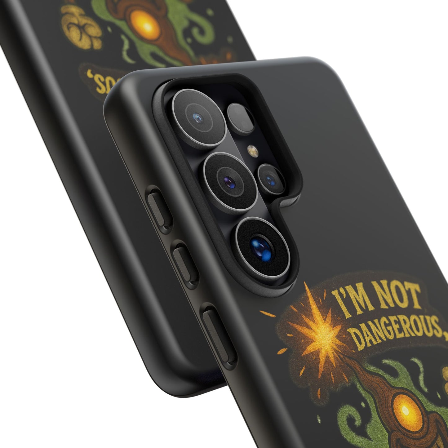 Phone Case — “I’m Not Dangerous, I’m Expressive” Monster Protective Case