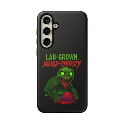 Phone Case — “Lab-Grown. Blood-Thirsty!” Green Monster Horror Design