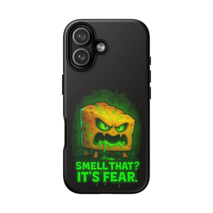 Phone Case — 'Smell That? It's Fear.' Spooky Cheese Monster Protective Case