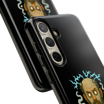 Phone Case — “I’m Not Charged Up… I’m Barely Contained” Electric Horror Design