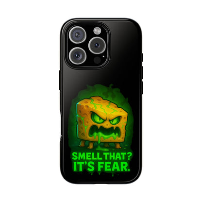 Phone Case — 'Smell That? It's Fear.' Spooky Cheese Monster Protective Case