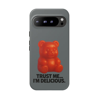 Phone Case — Red Gummy Bear 'Trust Me... I'm Delicious' Protective Case