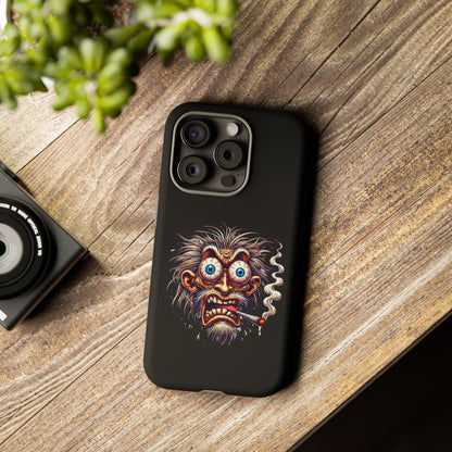 Phone Case — Wild Cartoon Monster Smoking Design