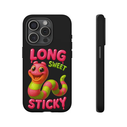 Phone Case — "Long Sweet Sticky" Cute Candy Snake Protective Case