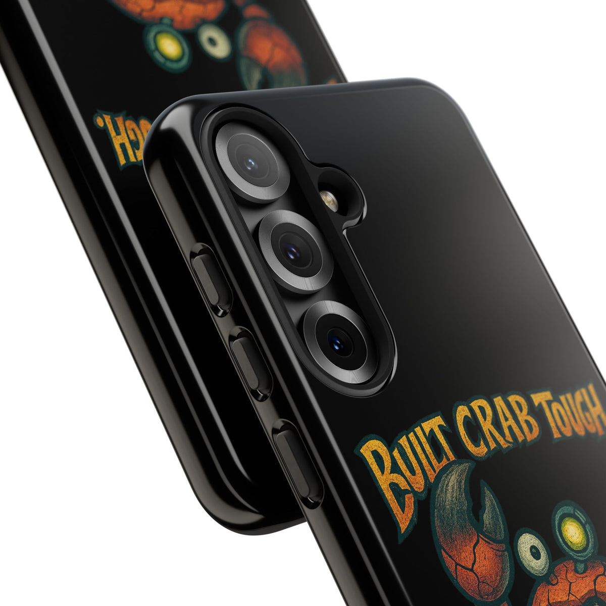 Phone Case - "Built Crab Tough" Funny Crab Graphic Protective Case