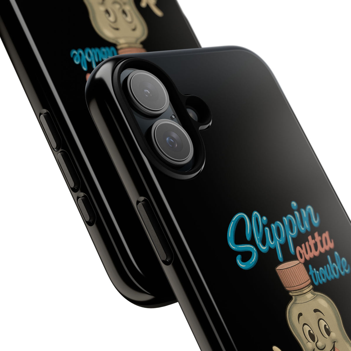 Phone Case — Retro 'Slippin Outta Trouble' Baby Bottle Design