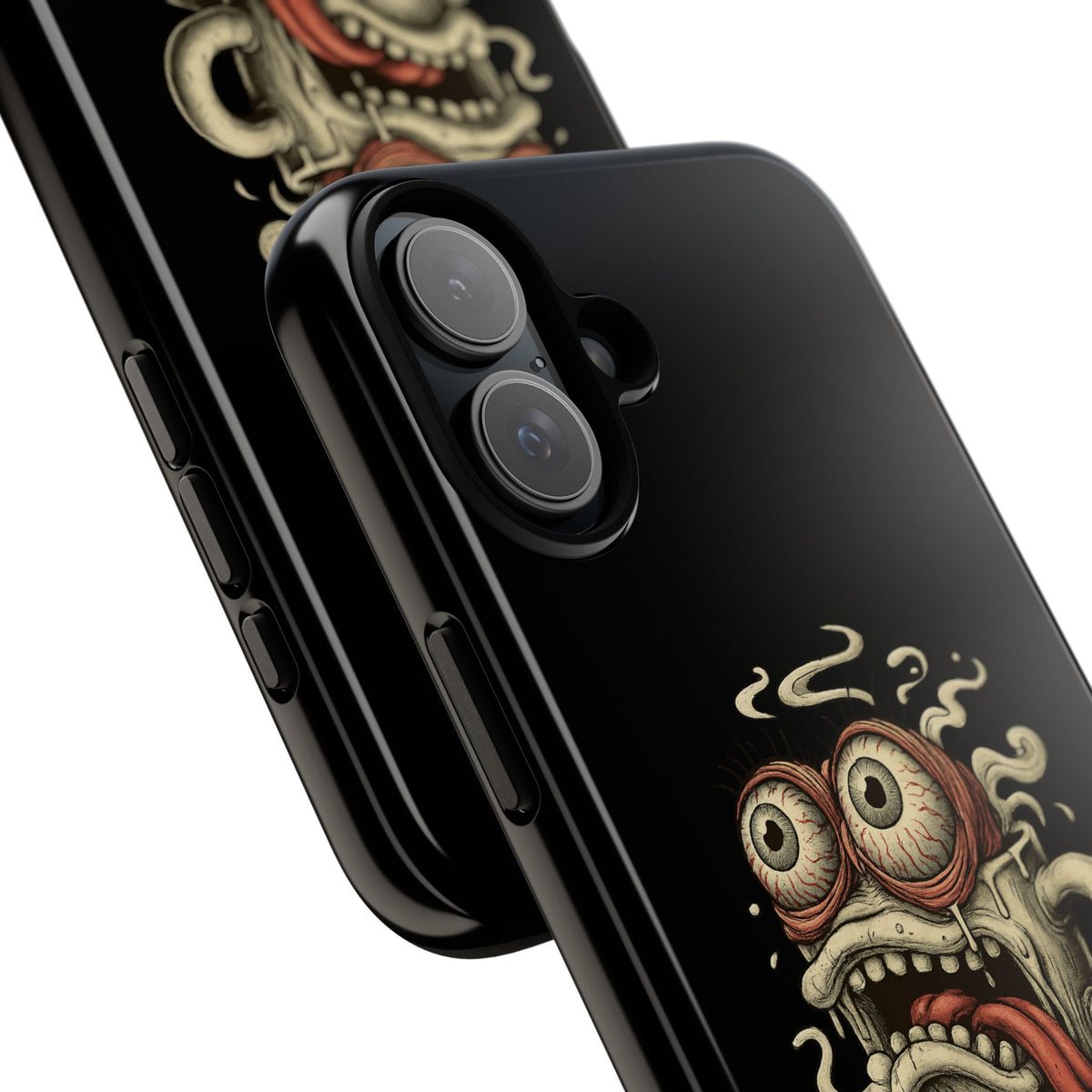 Tough Cases: Retro Hot Coffee Monster Phone Case — Funny 'If Your Mug...' Quote