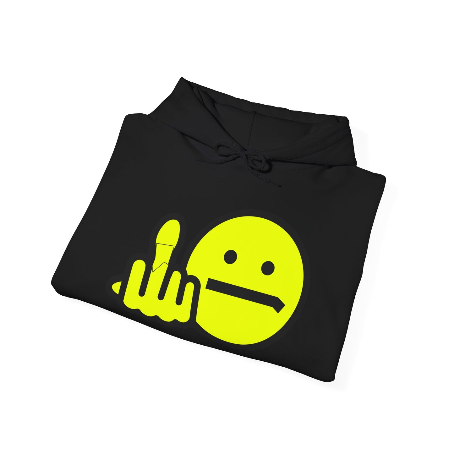 Middle Finger Smiley Hoodie – Zero F*cks Given