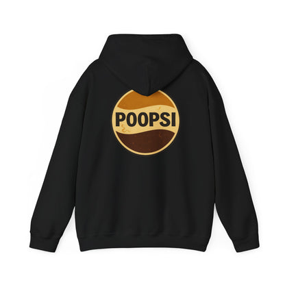 Poopsi Logo Hoodie — Funny Retro Soda Parody Sweatshirt