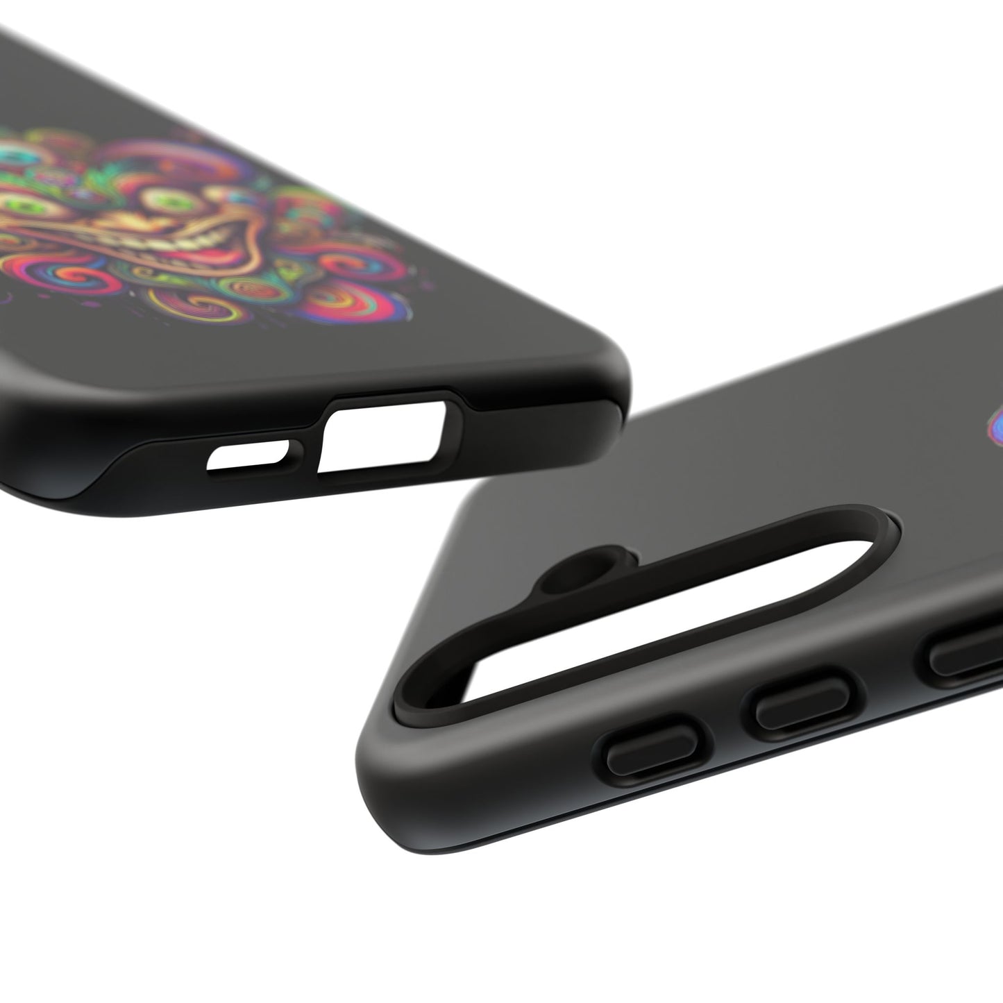 Psychedelic Jester Phone Case — Colorful Creepy Clown Tough Case