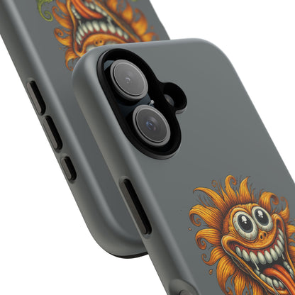 Funny Monster Sunflower Phone Case — "Photosynthesizing the Universe One Breakdown at a Time"
