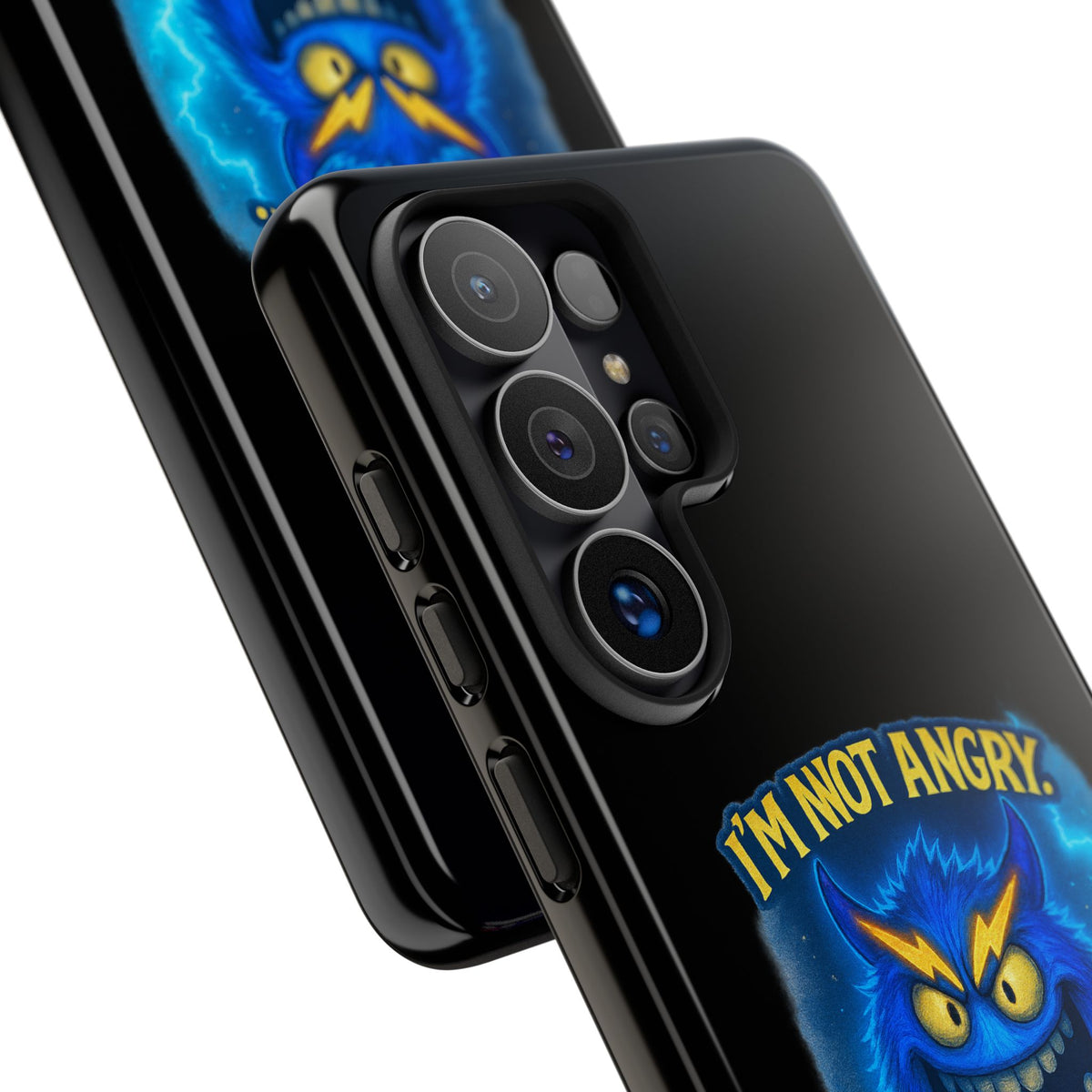 Phone Case - "I'm Not Angry, I'm Fully Charged" Electric Monster Protective Cover