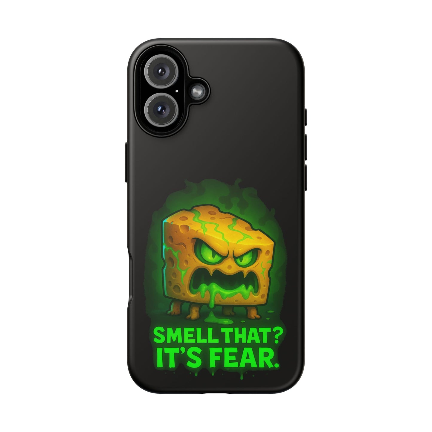 Phone Case — 'Smell That? It's Fear.' Spooky Cheese Monster Protective Case